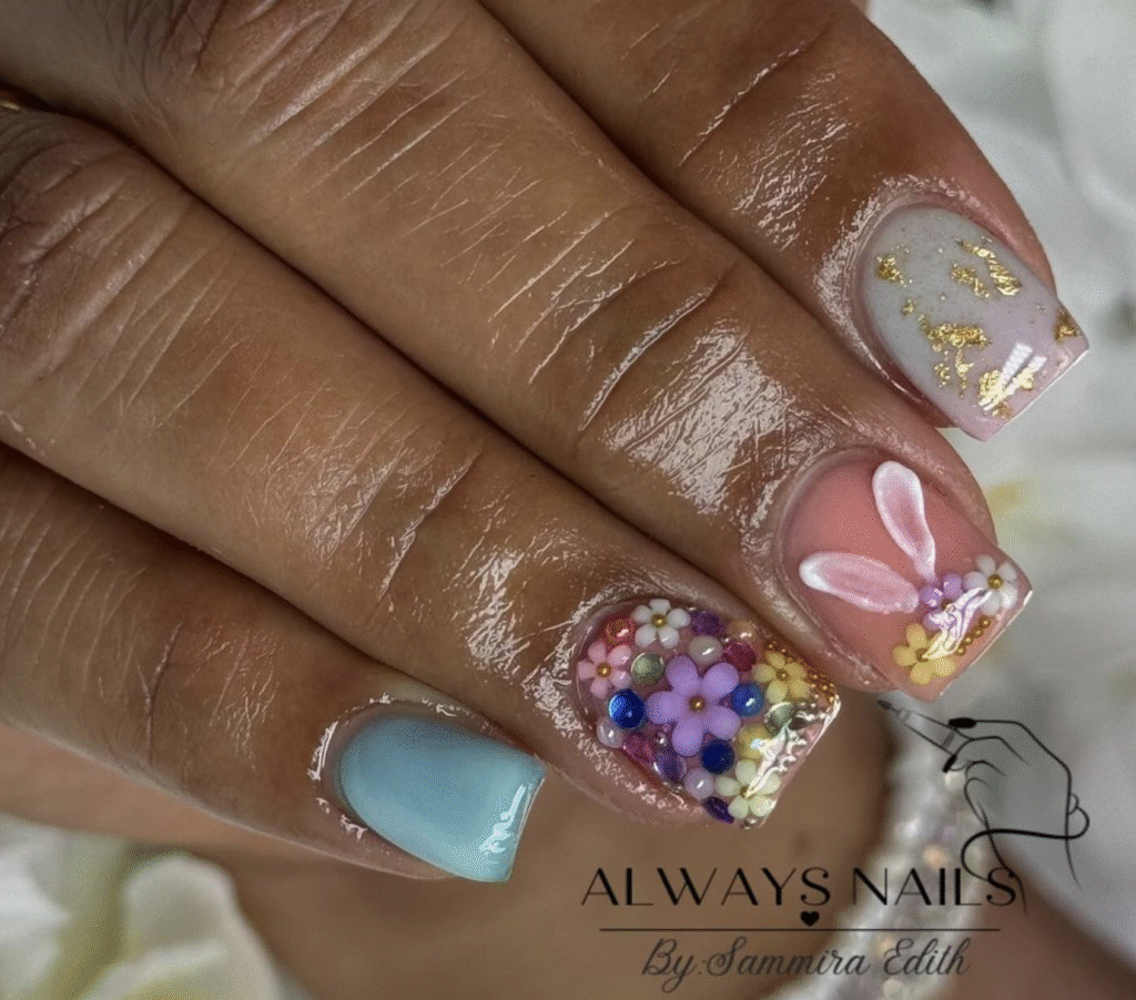 Easter Bunny Nail Designs