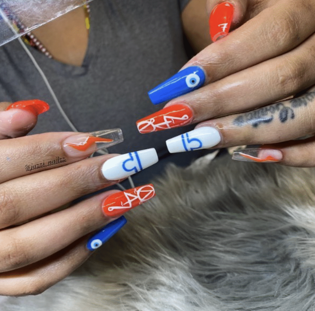 Libra nail designs