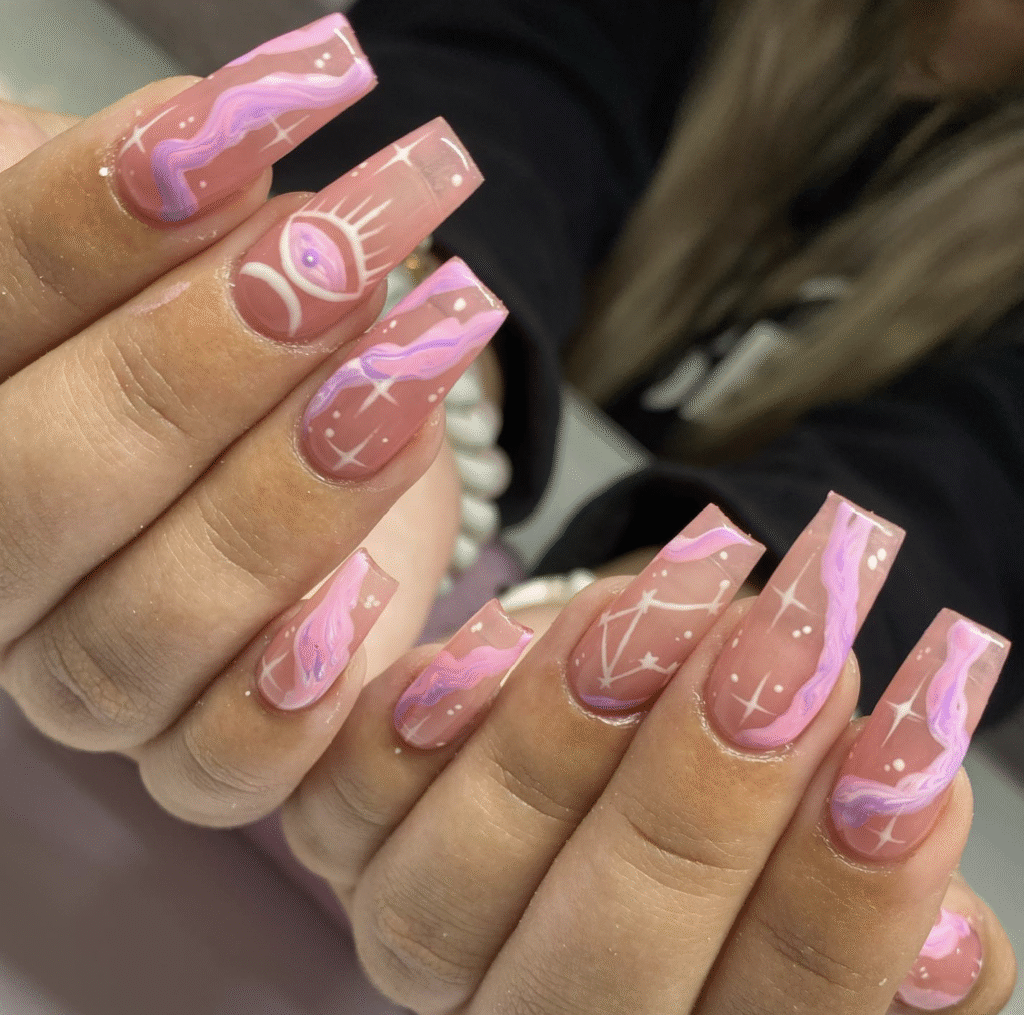 Libra nail designs