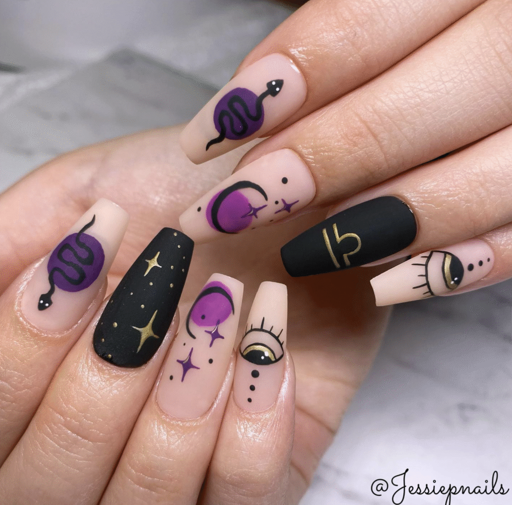 Libra nail designs