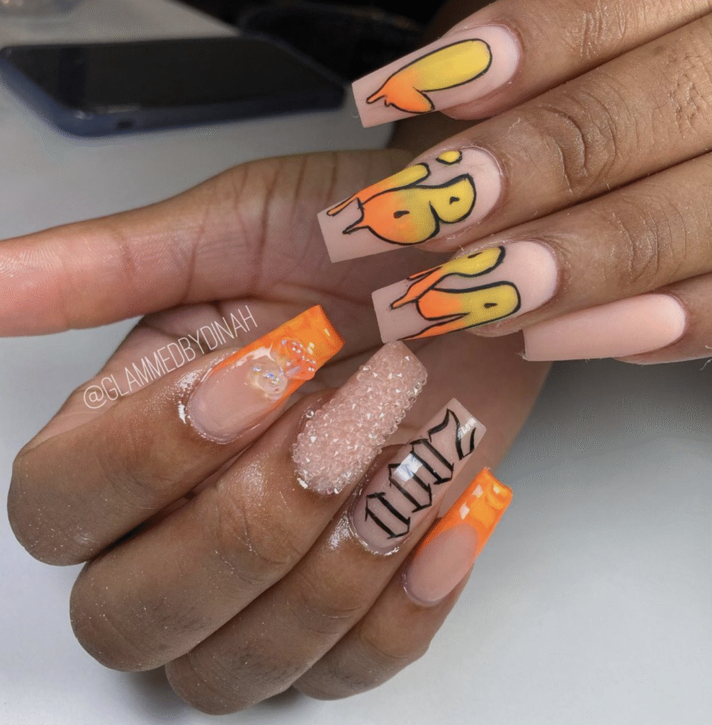 Libra nail designs