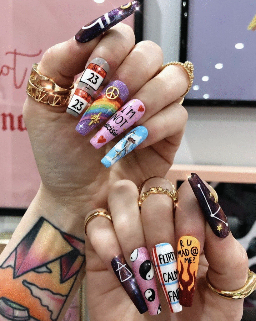 Libra nail designs