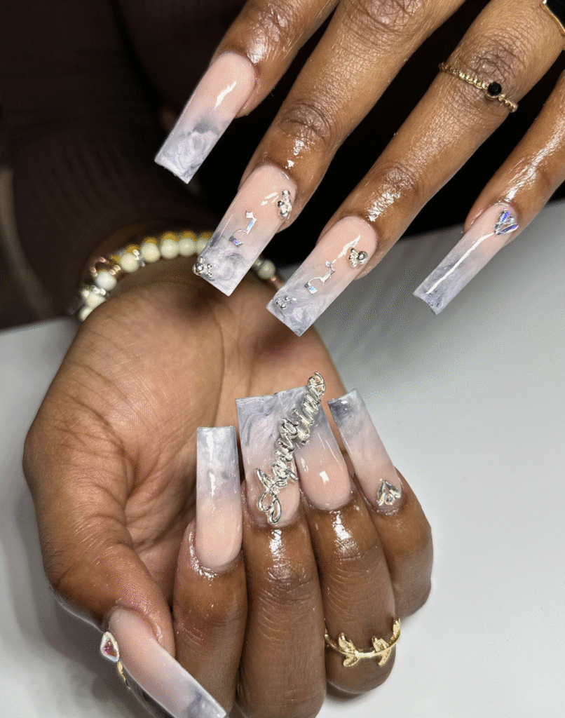 Aquarius nail designs