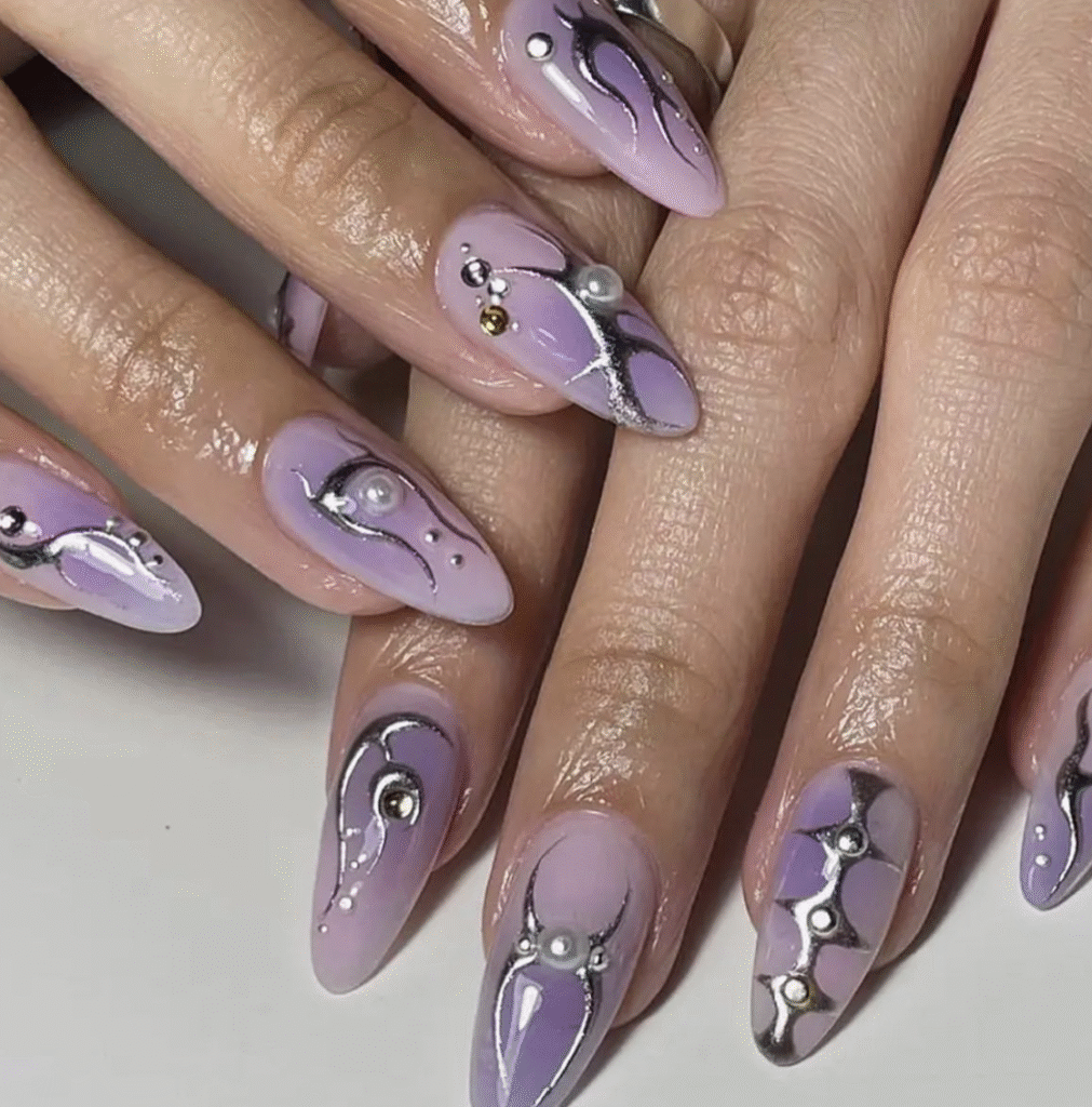 Aquarius nail designs