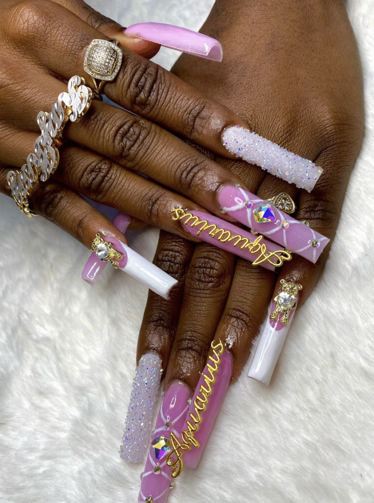 Aquarius nail designs