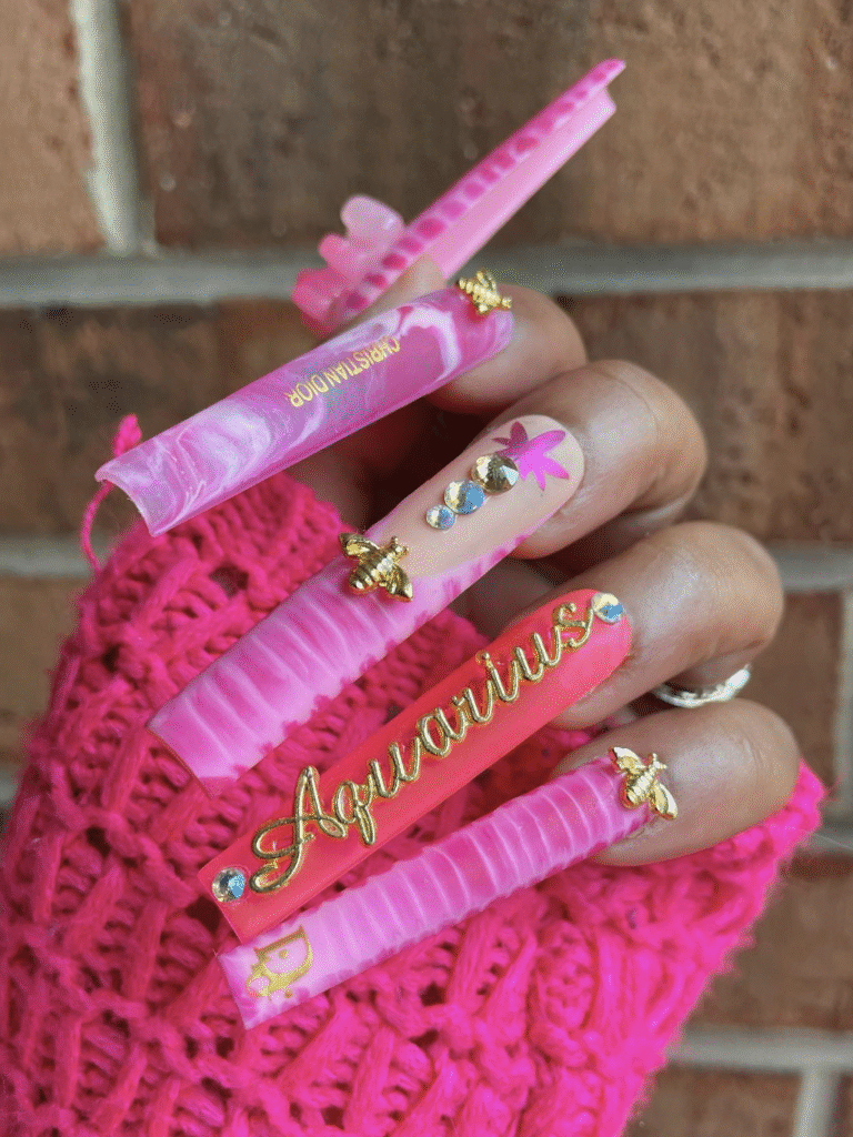Aquarius nail designs