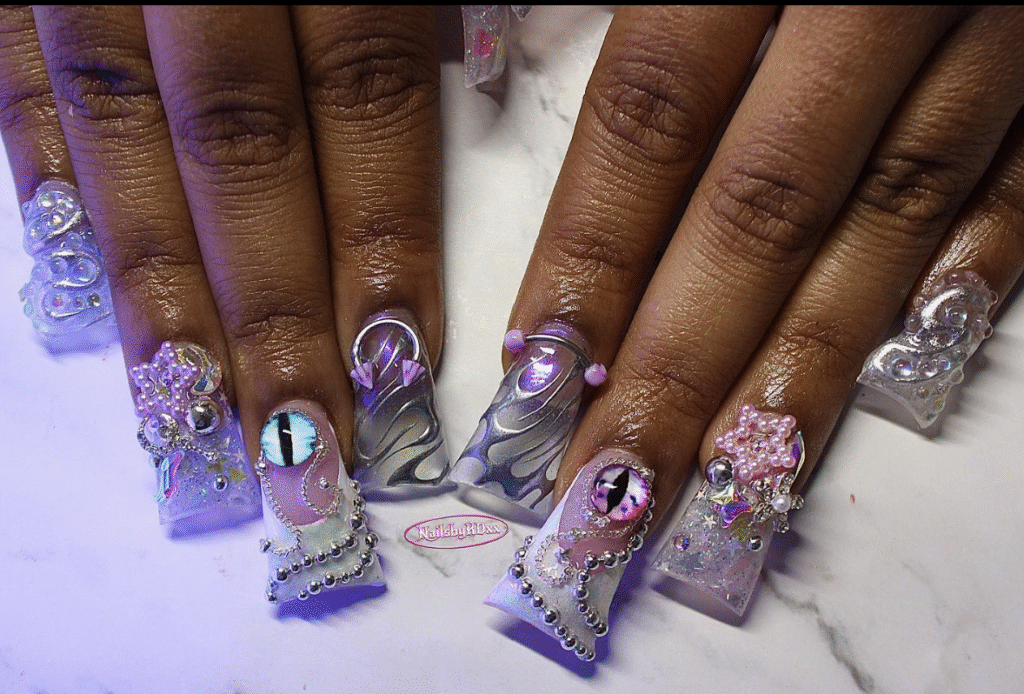 Aquarius nail designs