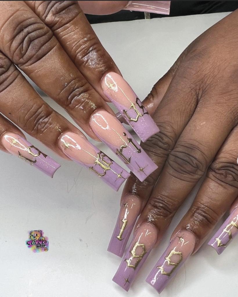Aquarius nail designs