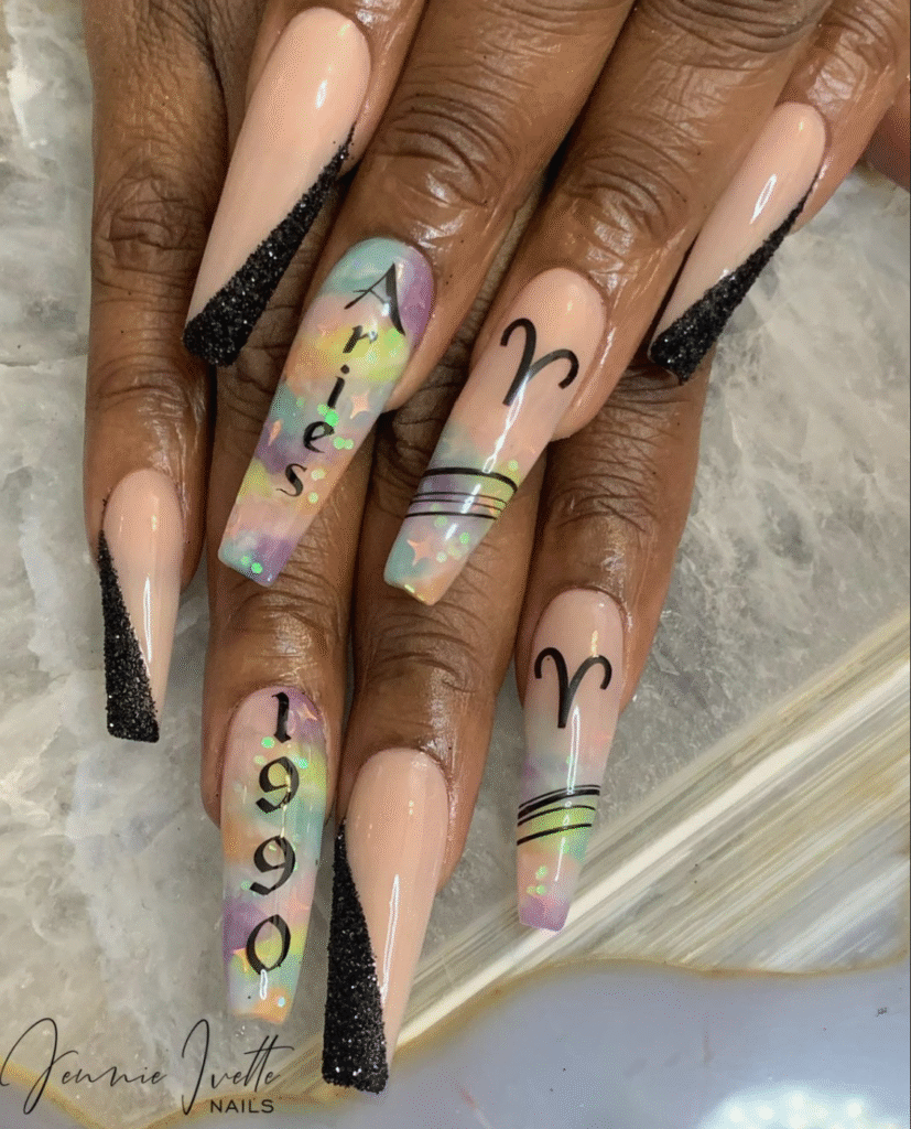 Aries nail designs