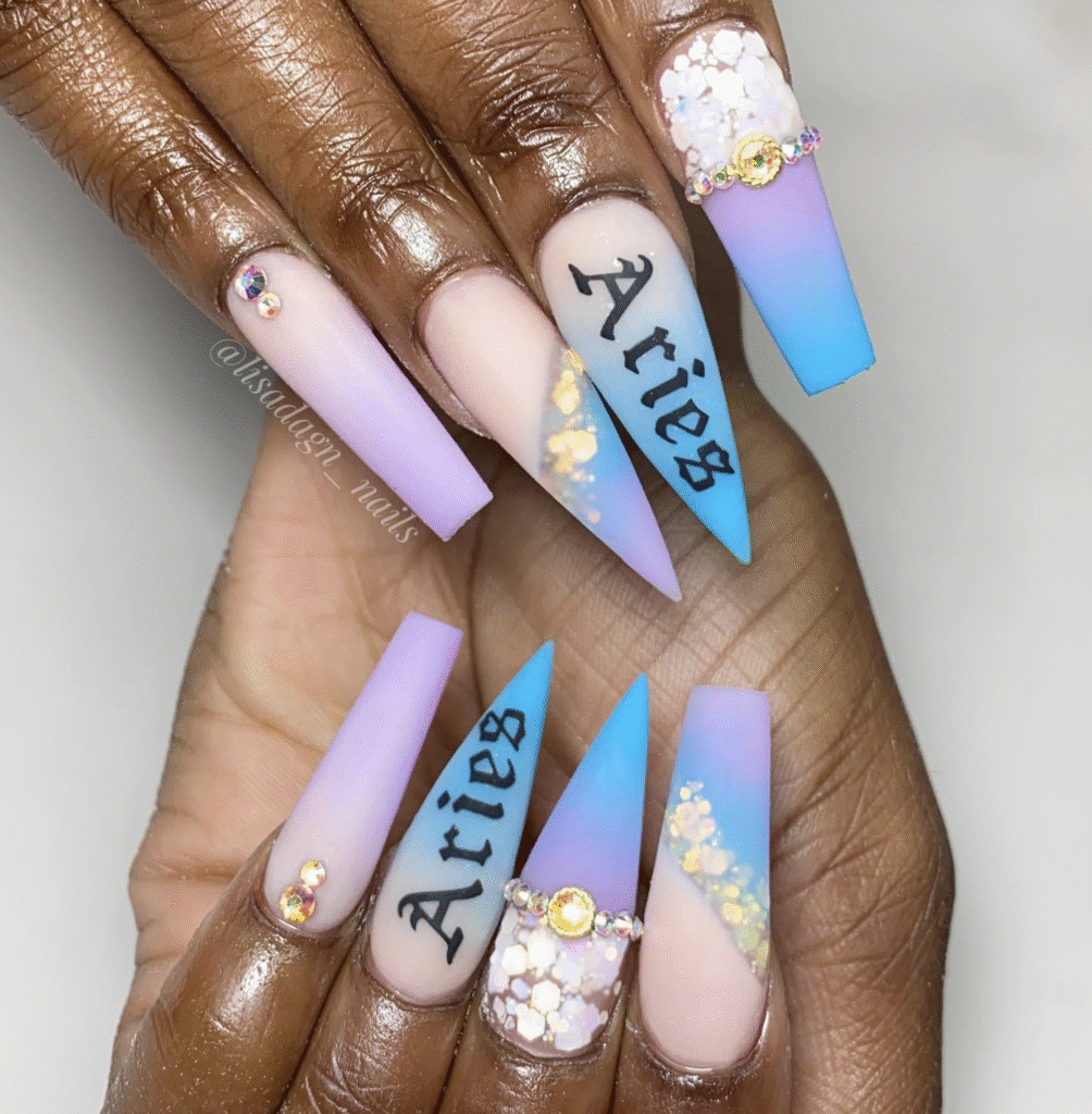 Aries nail designs