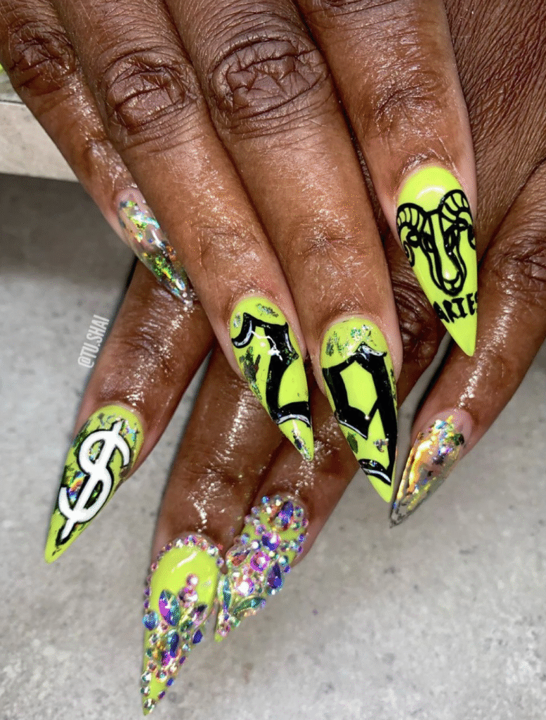 Aries nail designs