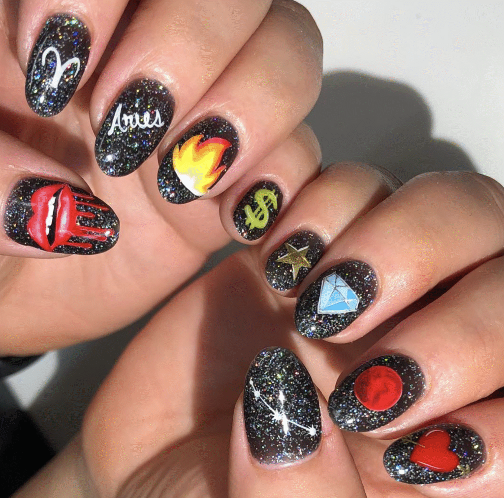 Aries nail designs