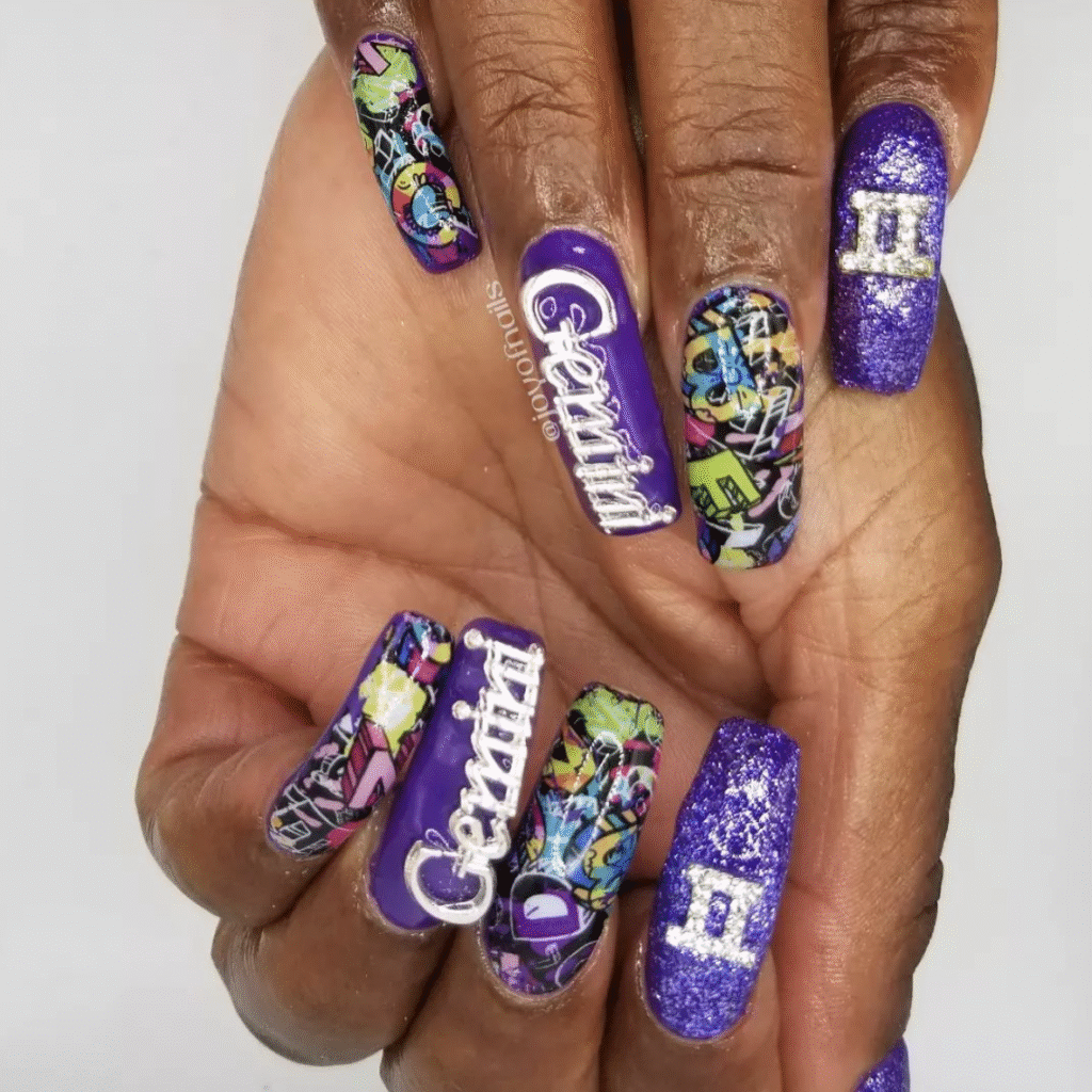 Gemini Nail Design