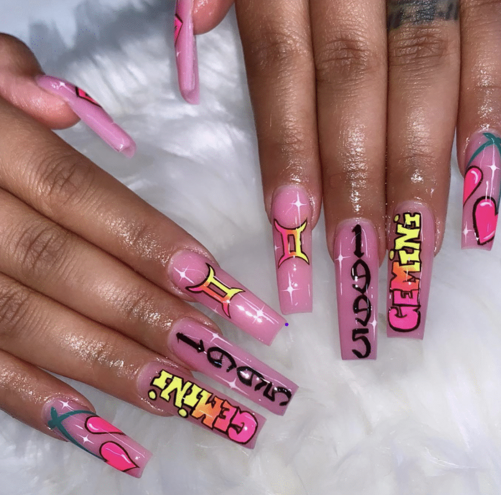 Gemini Nail Design