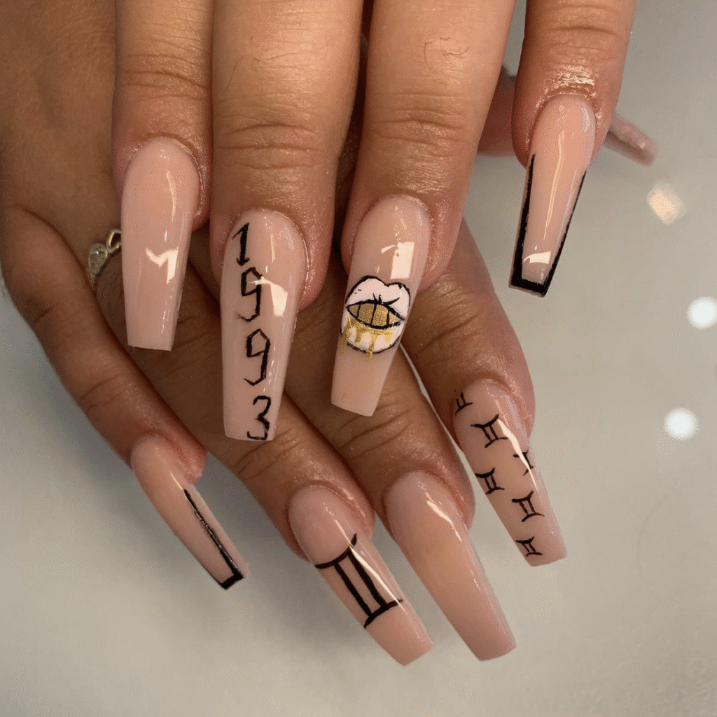 Gemini Nail Design