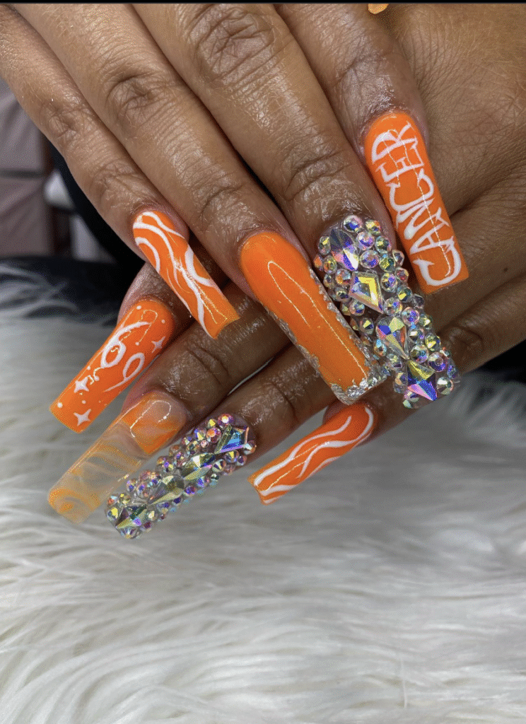 Cancer Zodiac Nail Designs