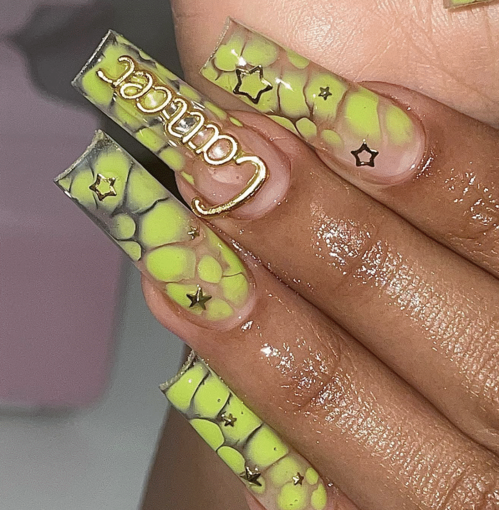Cancer Zodiac Nail Designs