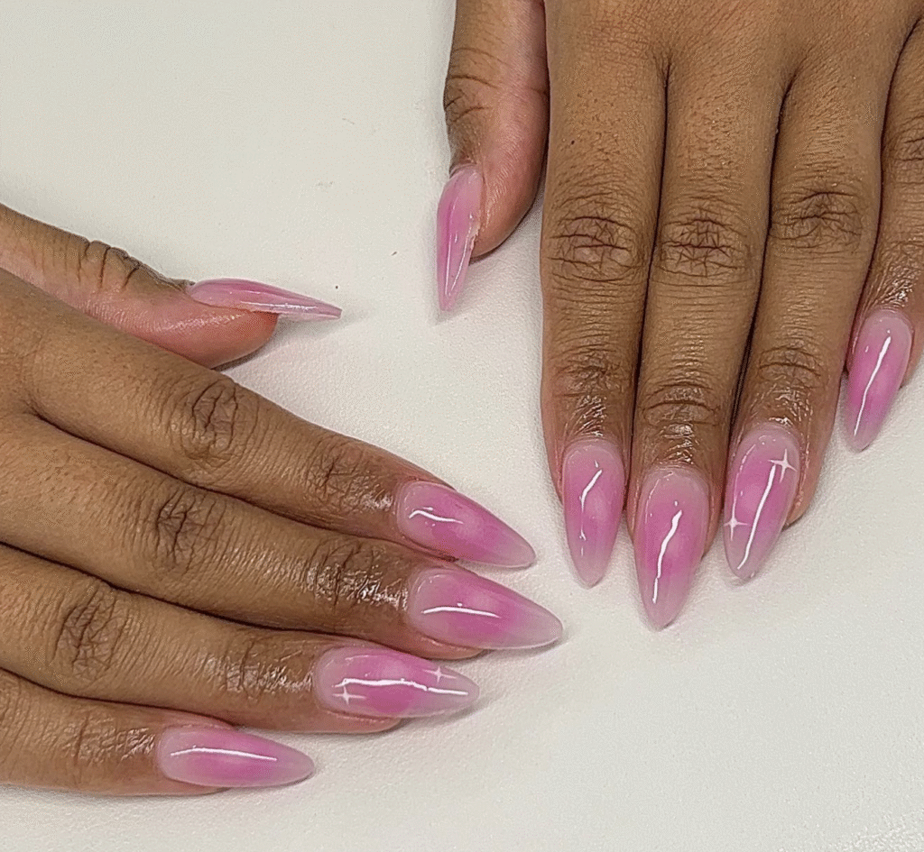 Bubblegum pink nail designs