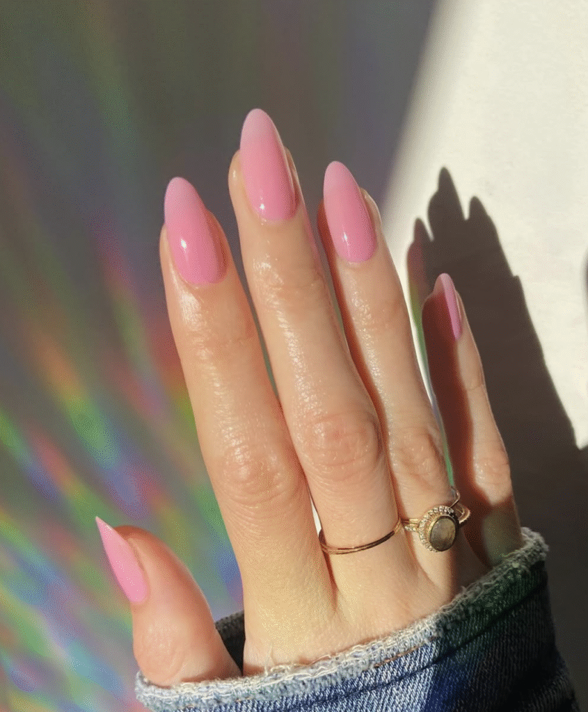 Bubblegum pink nail designs