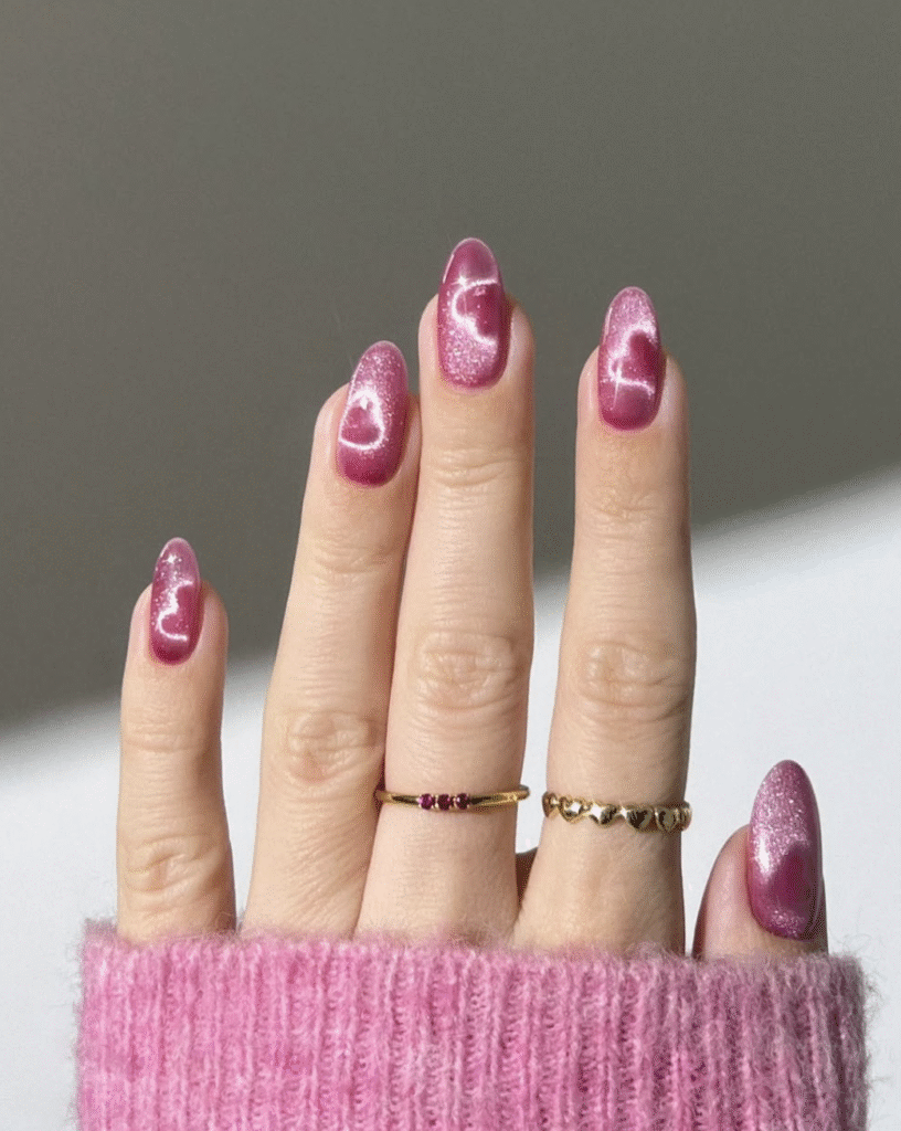 Bubblegum pink nail designs