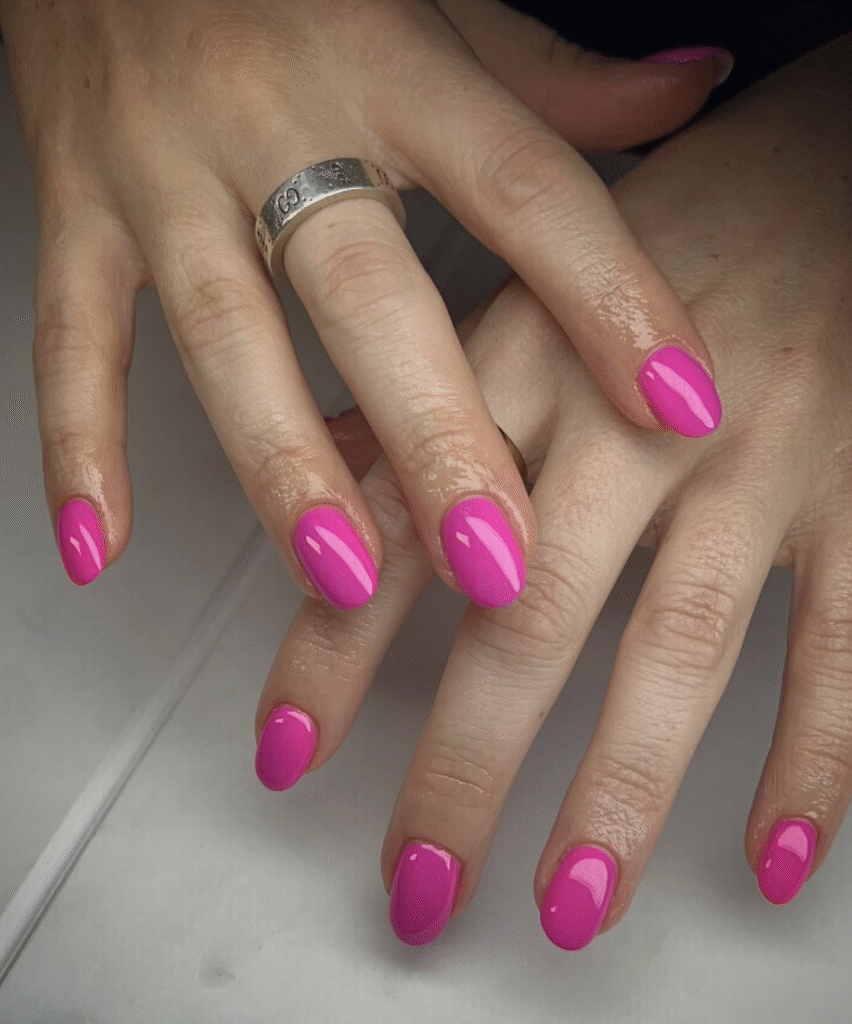 Bubblegum pink nail designs