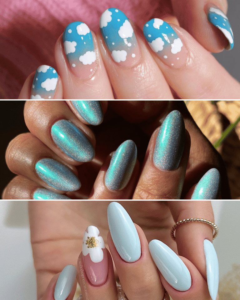 Blue Sky Nails Ideas