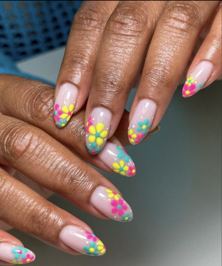Summer Flower Nail Designs