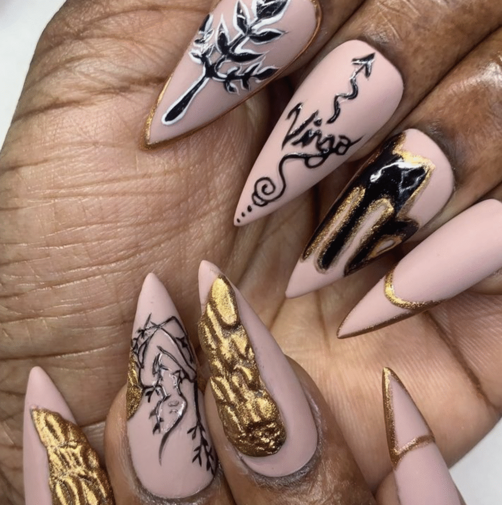 Virgo Nail Designs