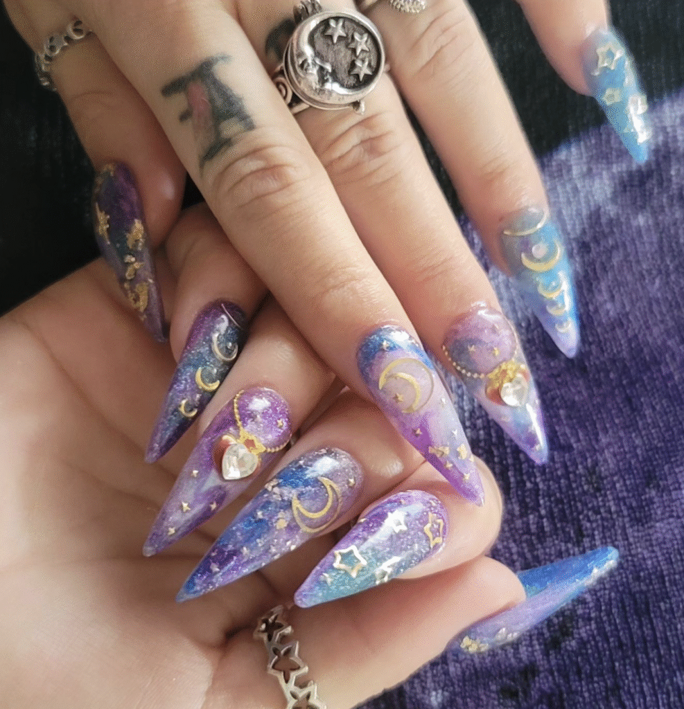Celestial Nail Designs