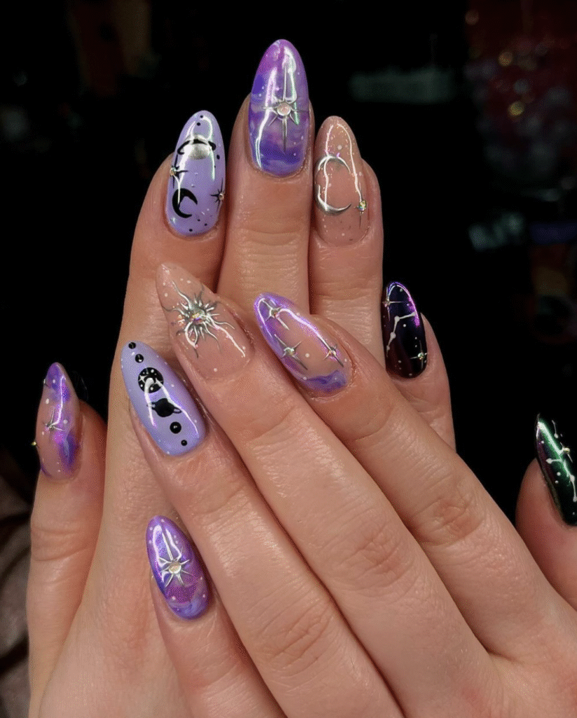 Celestial Nail Designs