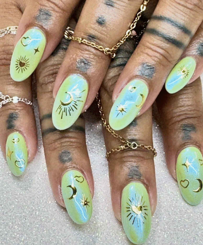 Celestial Nail Designs
