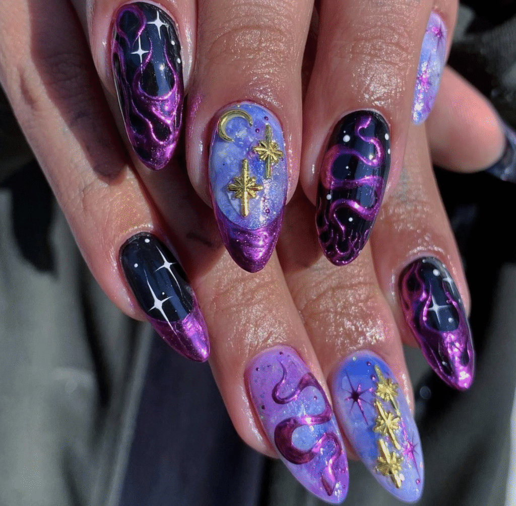 Celestial Nail Designs