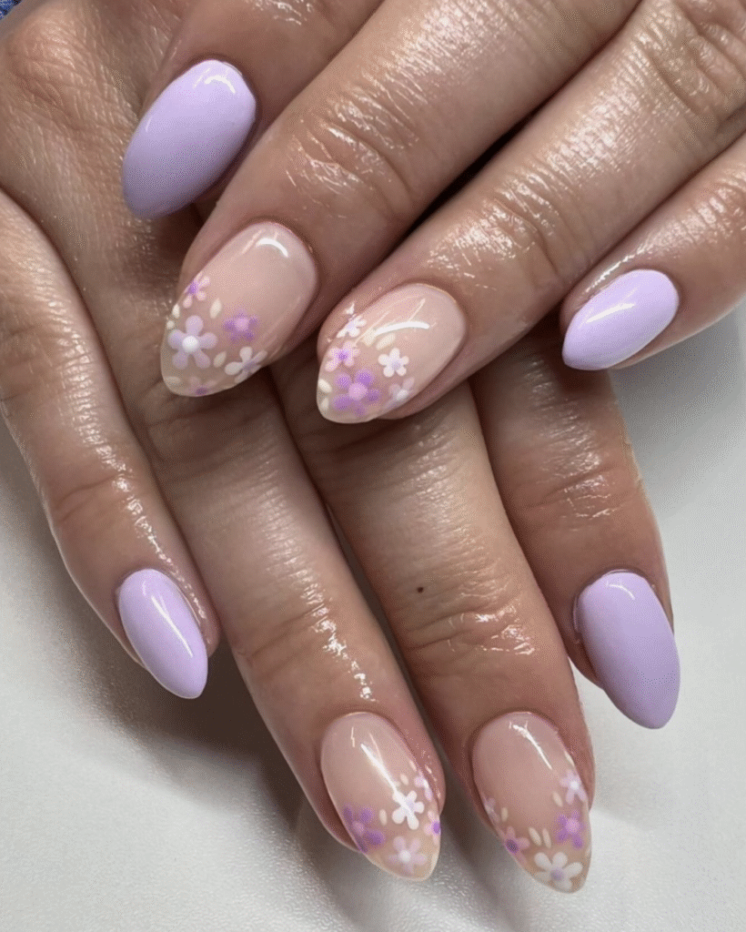 Different Color Pastel Nails
