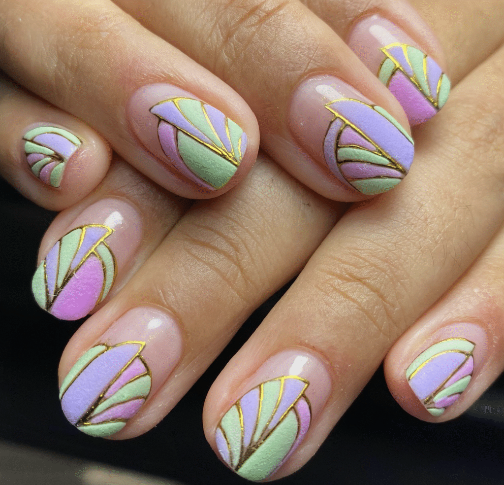 Different Color Pastel Nails