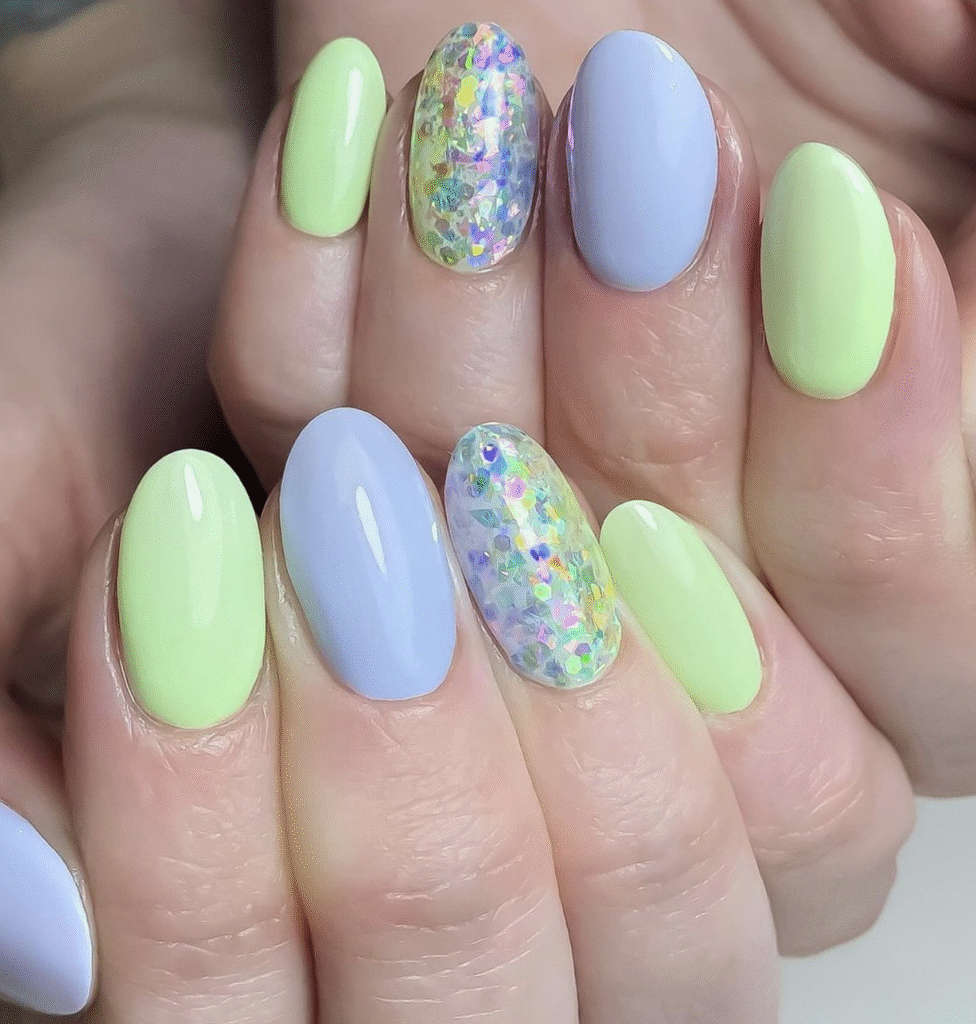 Different Color Pastel Nails