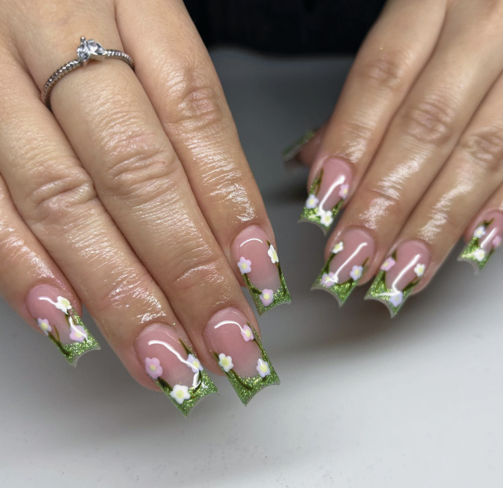Summer Flower Nail Designs
