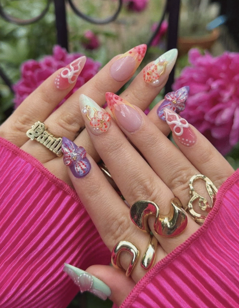 Summer Flower Nail Designs