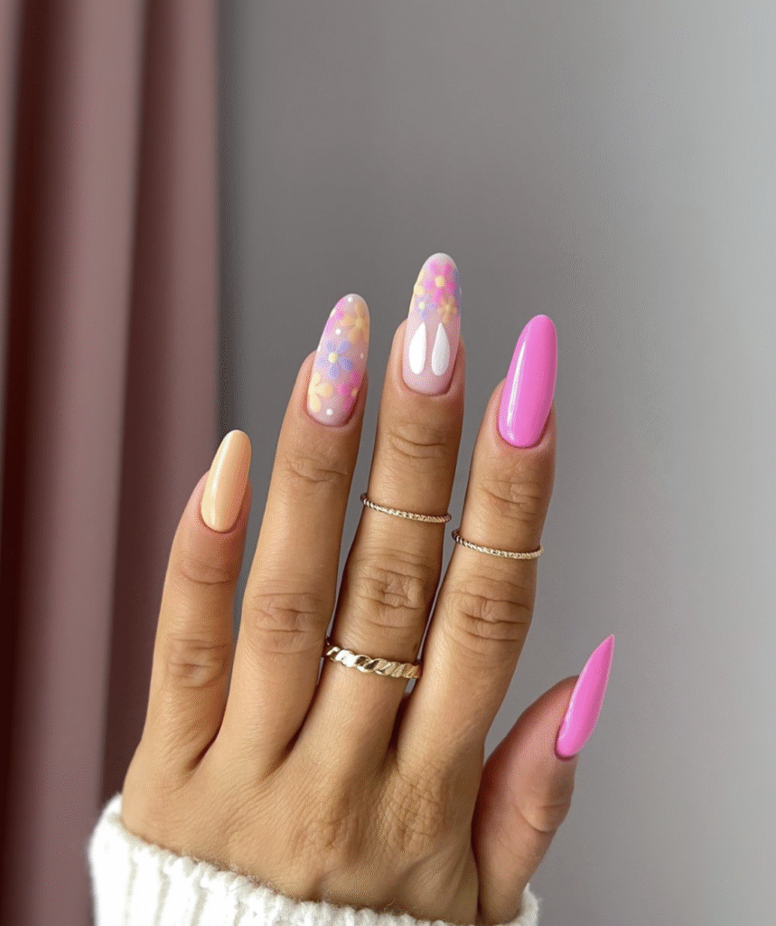 Summer Flower Nail Designs