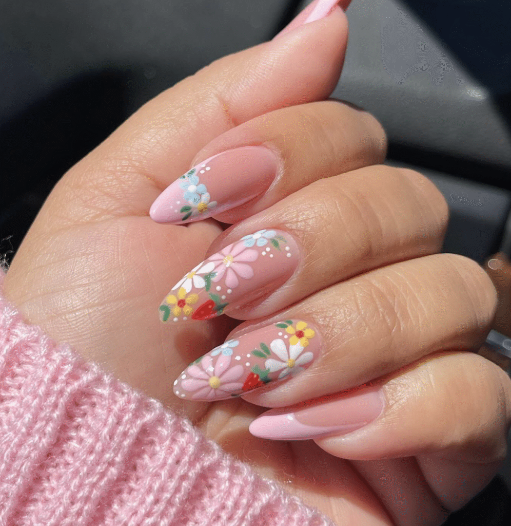 Summer Flower Nail Designs