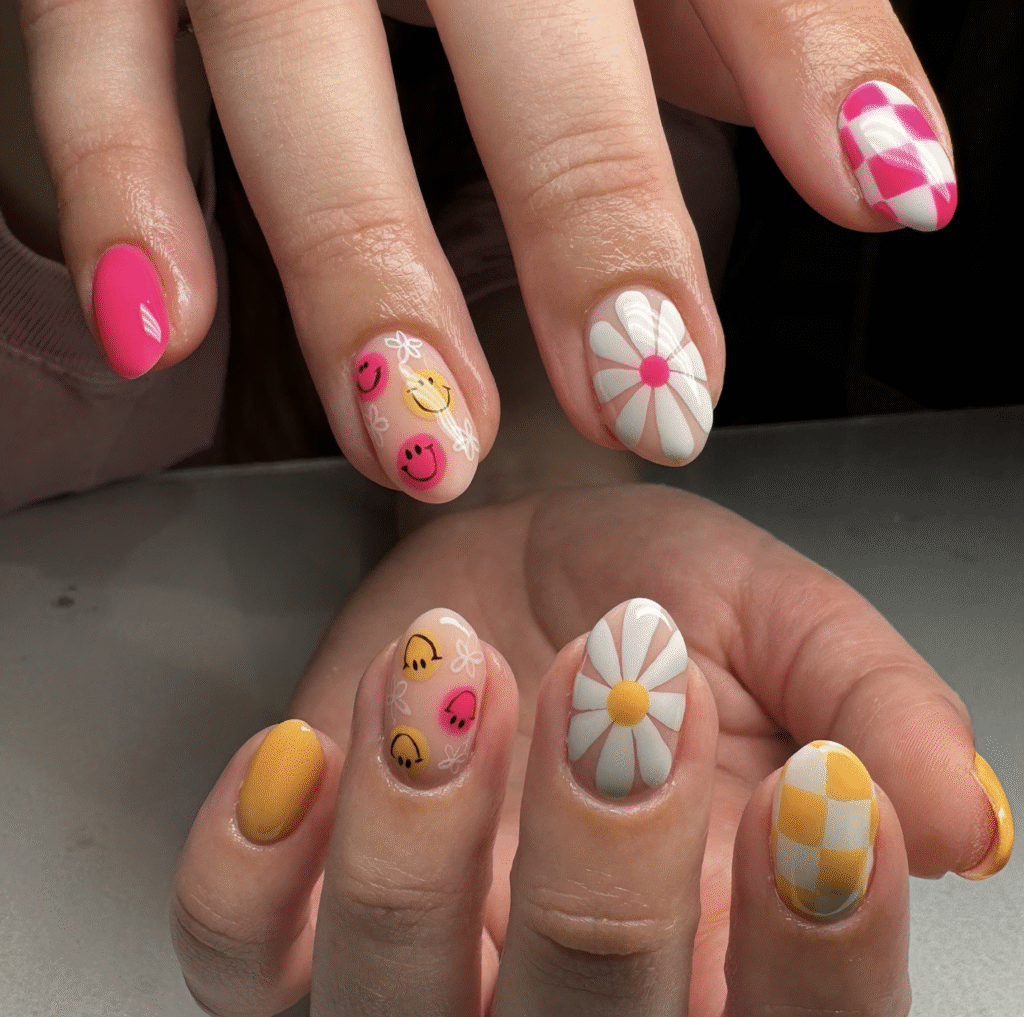 Summer Flower Nail Designs