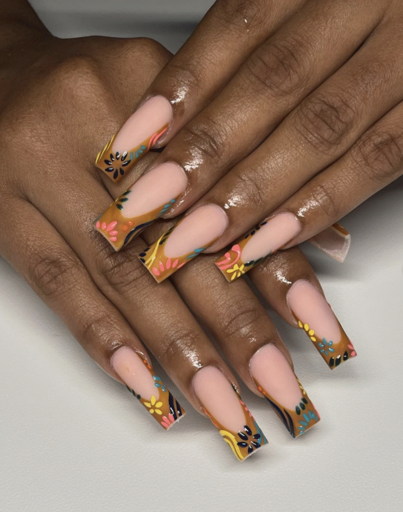Summer Flower Nail Designs