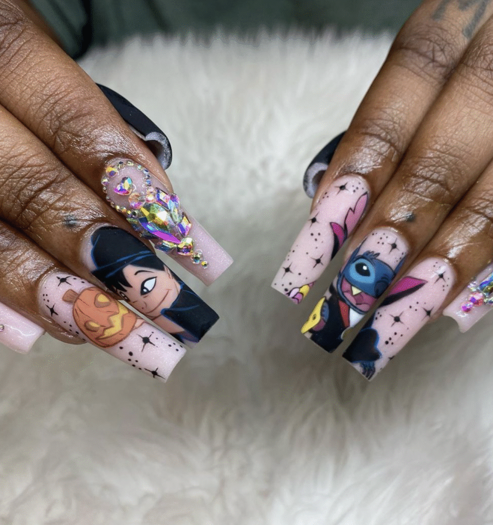 Disney Halloween Nail Designs