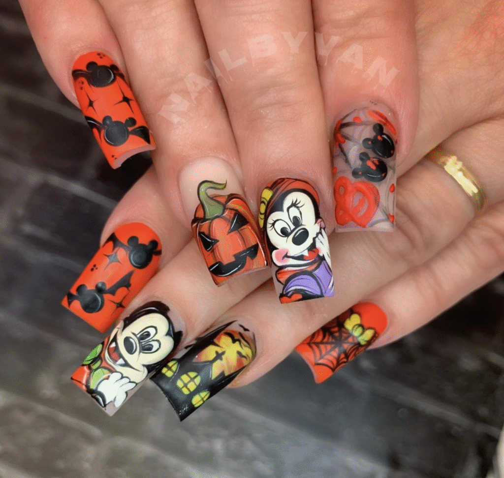 Disney Halloween Nail Designs