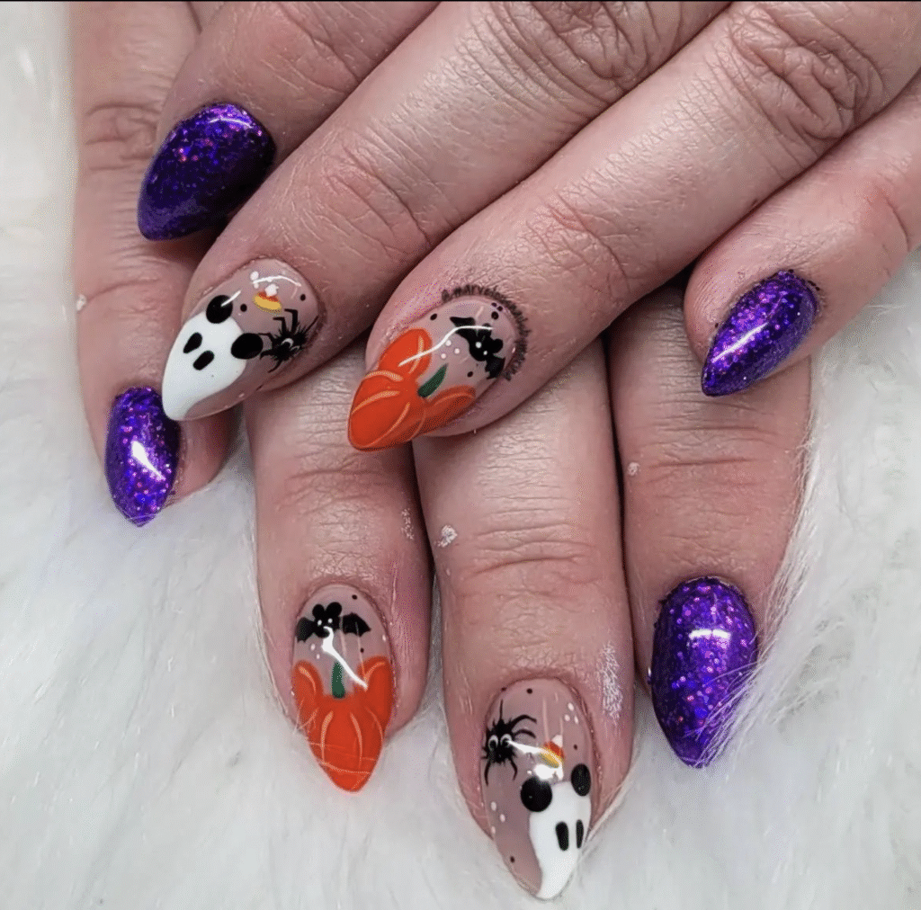 Disney Halloween Nail Designs
