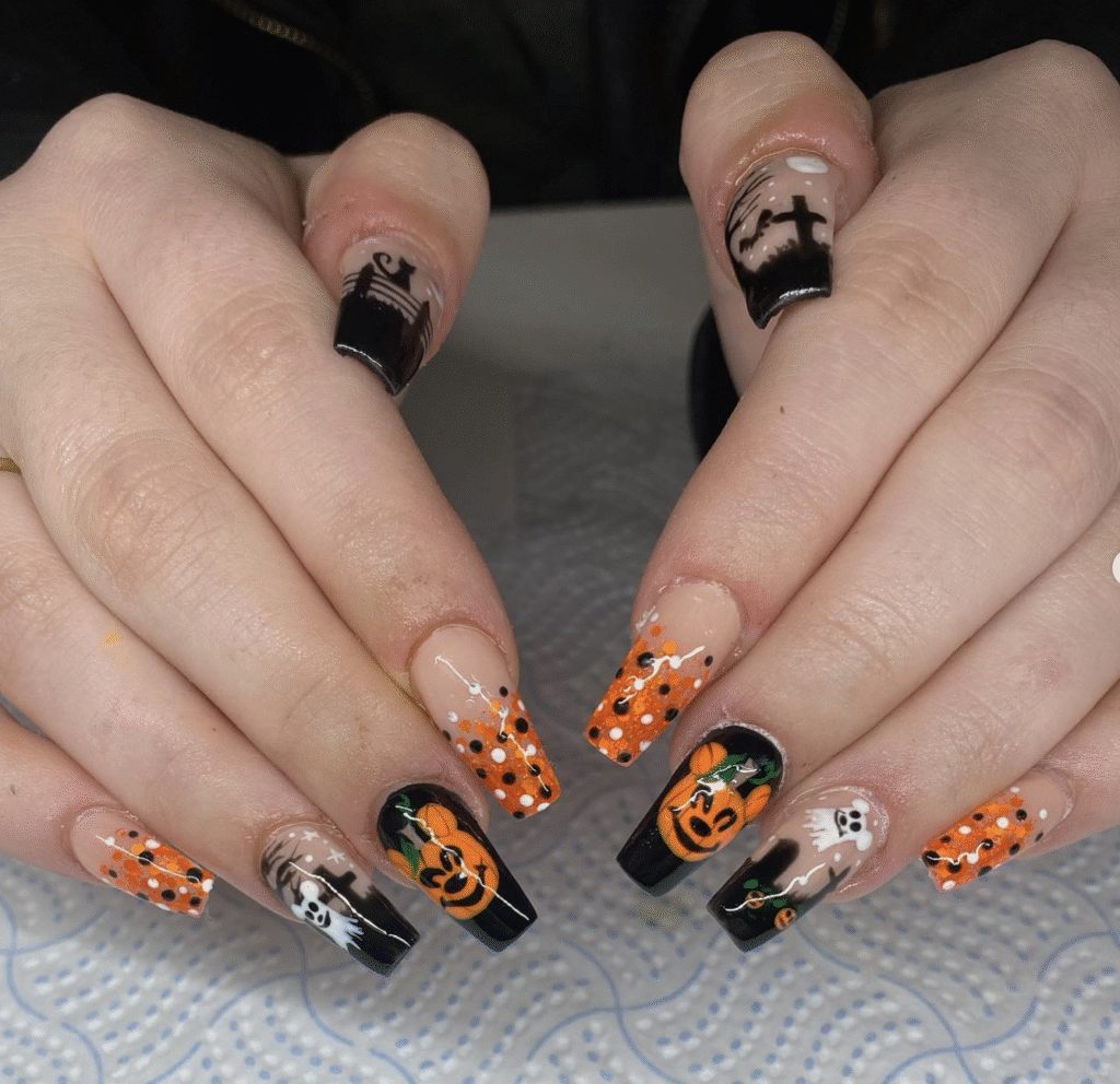 Disney Halloween Nail Designs