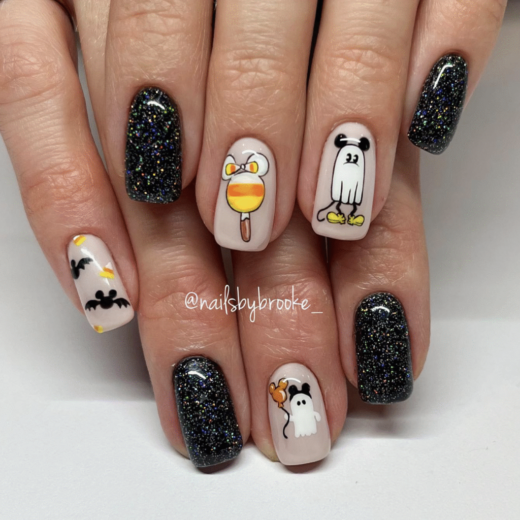 Disney Halloween Nail Designs