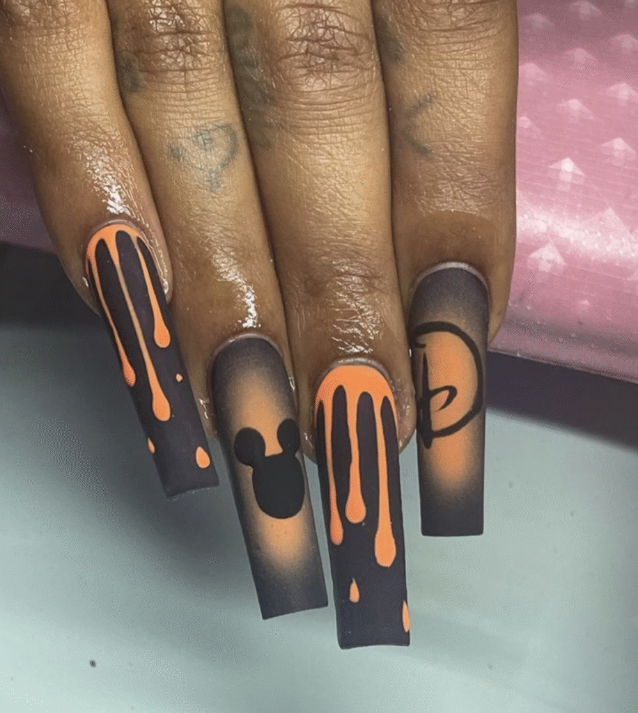 Disney Halloween Nail Designs