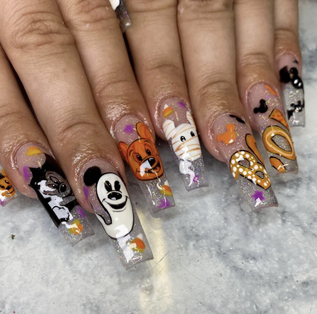 Disney Halloween Nail Designs