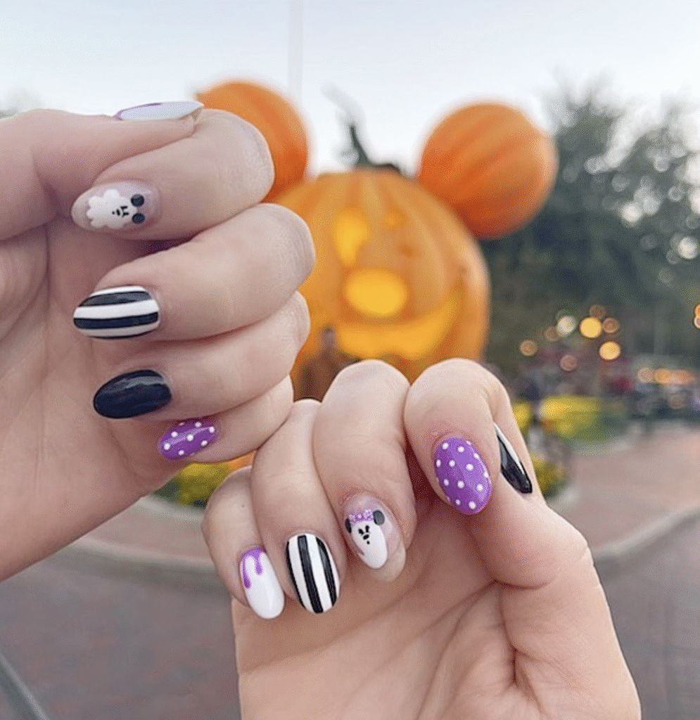 Disney Halloween Nail Designs