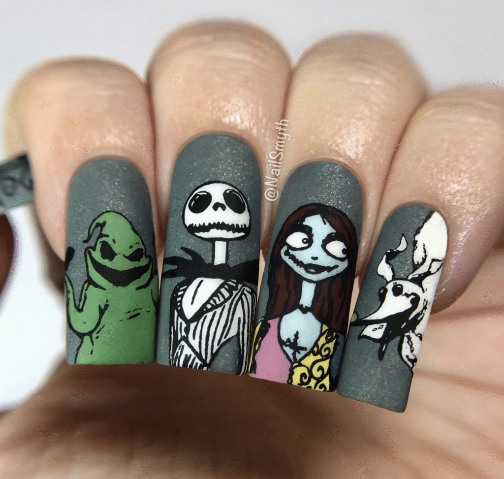 Disney Halloween Nail Designs
